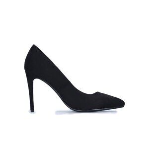 👗 2/$30 👗 New Classic High Heel Suede Black Shoes 4" Heel sz 6.5